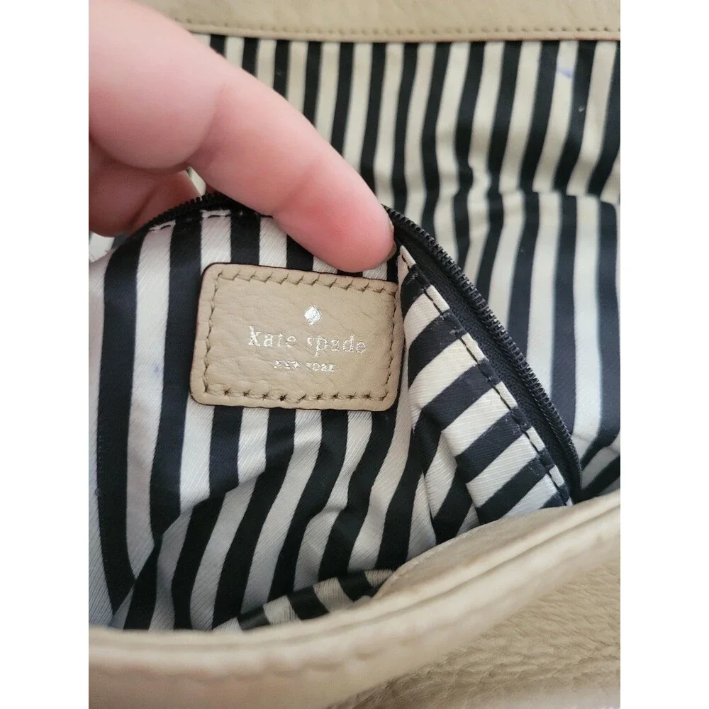Kate Spade Southport Avenue Carmen Crossbody Satchel Handbag Canary/Beige